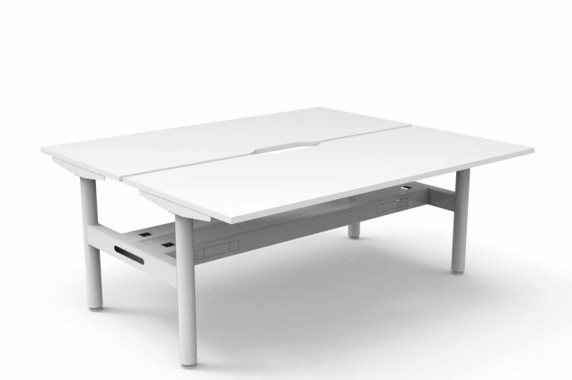 White Frame - Natural Oak Top